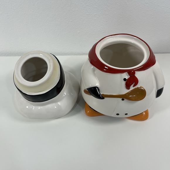 Rare Vintage Seaworld Parks & Entertainment Chef Penguin Ceramic Cookie Jar - Picture 7 of 10